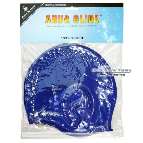 AquaSphere Schwimmkappe Silikon Aqua Glide Blau
