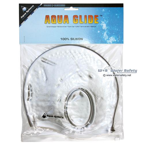 AquaSphere Schwimmkappe Silikon Aqua Glide Silber