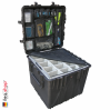 0370 Valise Cube Noire avec Compartiments